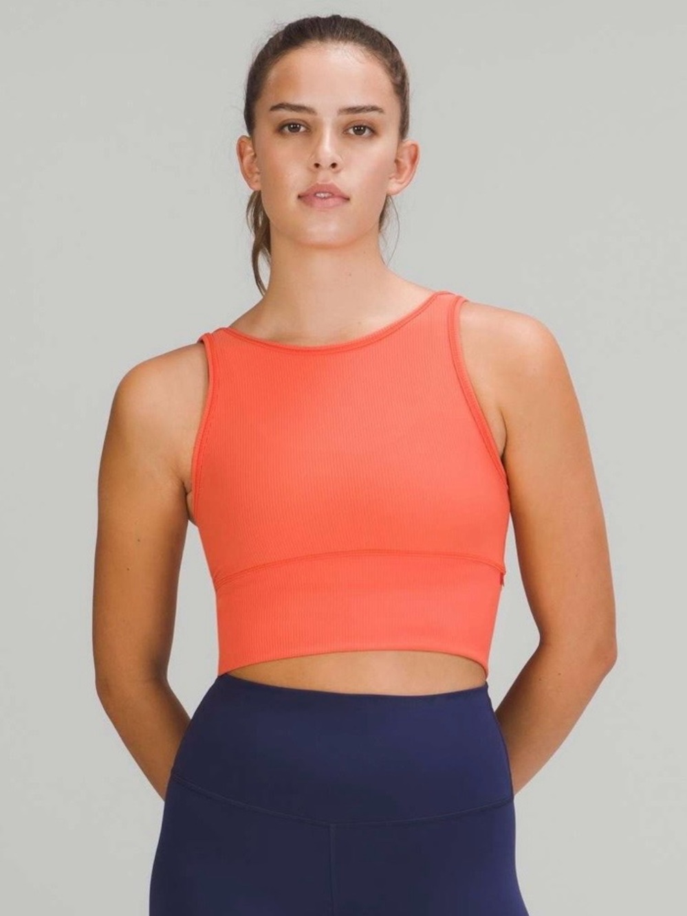 Lululemon Power Pivot Ribbed Tank Top
Warm Coral Orange, *Size 6